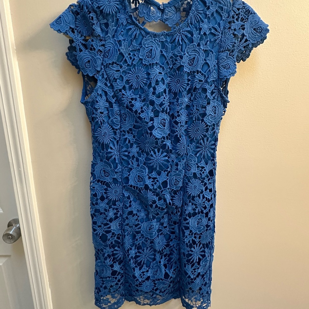 Lulus Blue Lace Dress